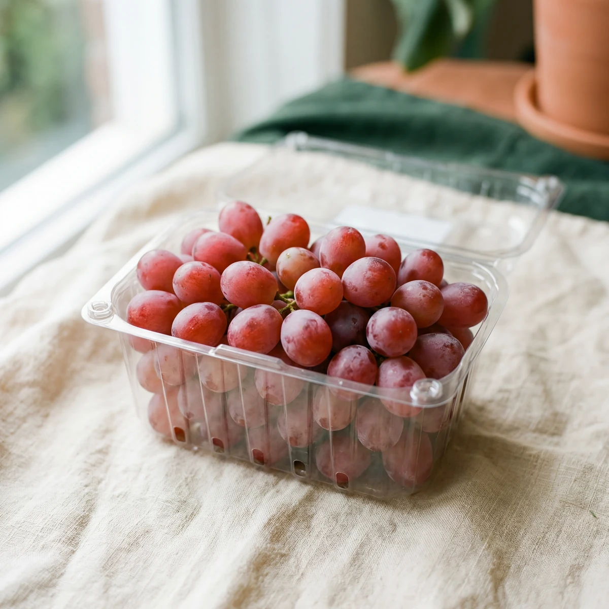 Egyptian crimson seedless grapes ready for export